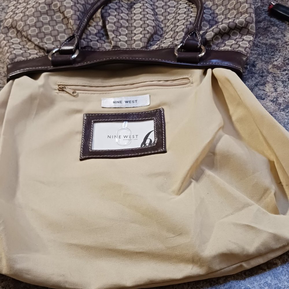 Nine West Large Shoulder Bag Tote - Picture 12 of 15
